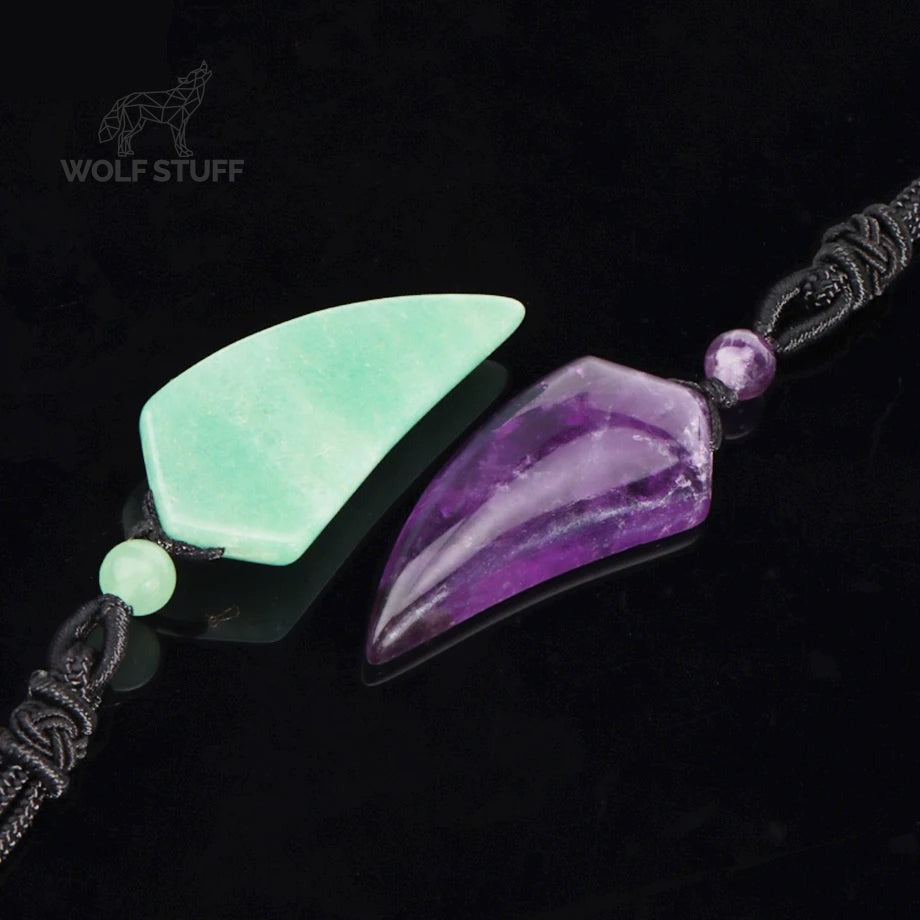 Stone Wolf Tooth Necklace