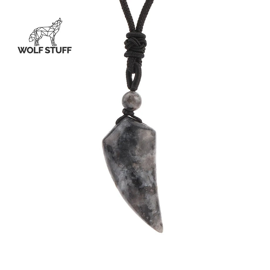 Stone Wolf Tooth Necklace