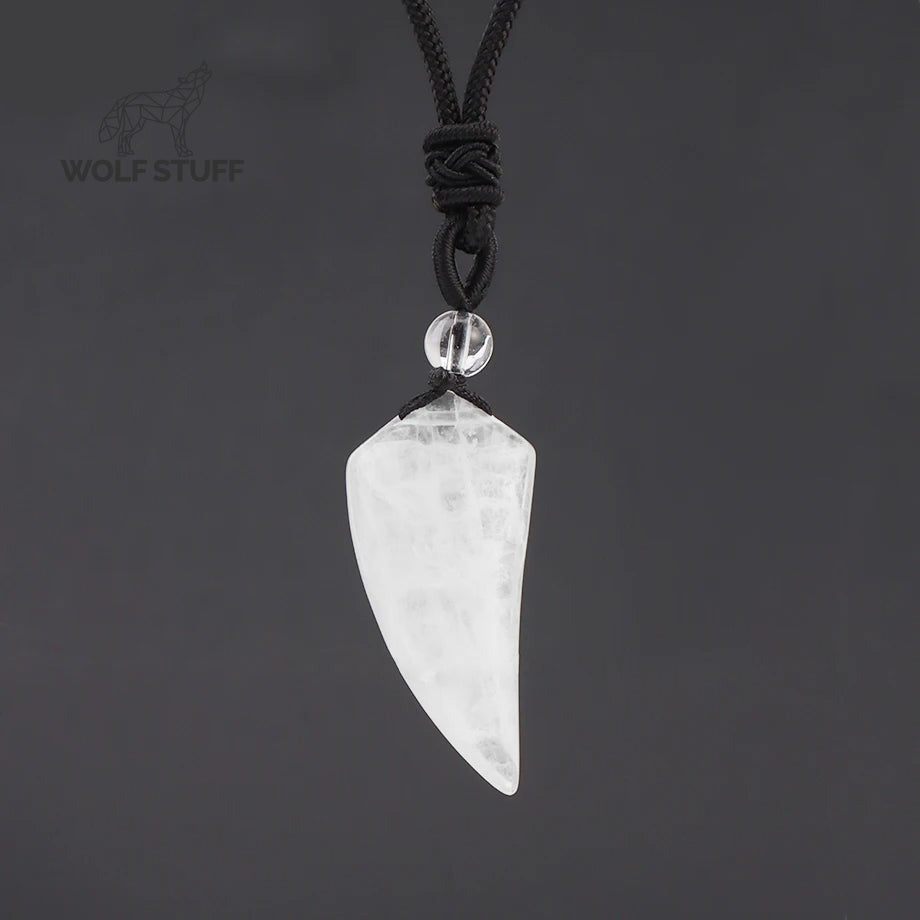 Stone Wolf Tooth Necklace