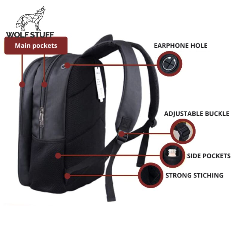 3D Wolf Backpack