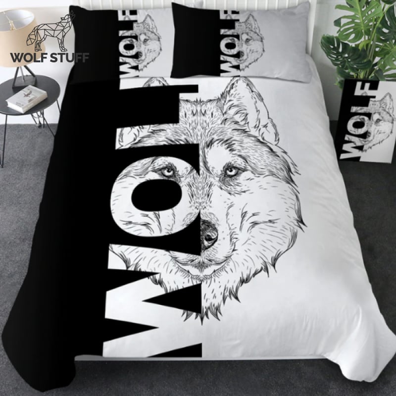3D Wolf Bedding