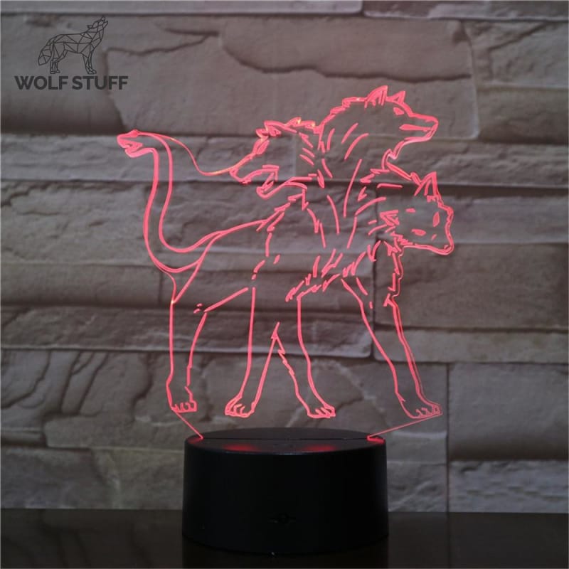 3D Wolf Lamp