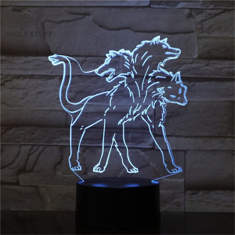 3D Wolf Lamp