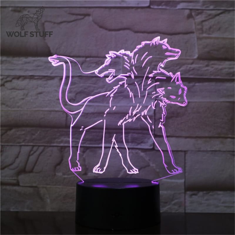 3D Wolf Lamp