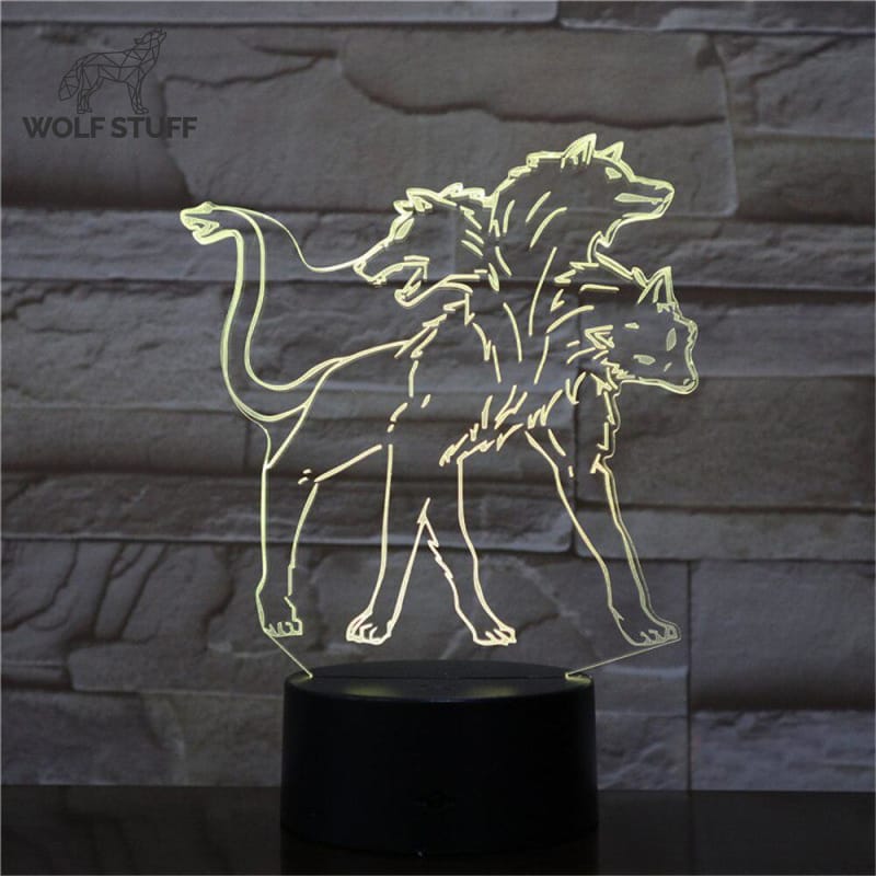 3D Wolf Lamp