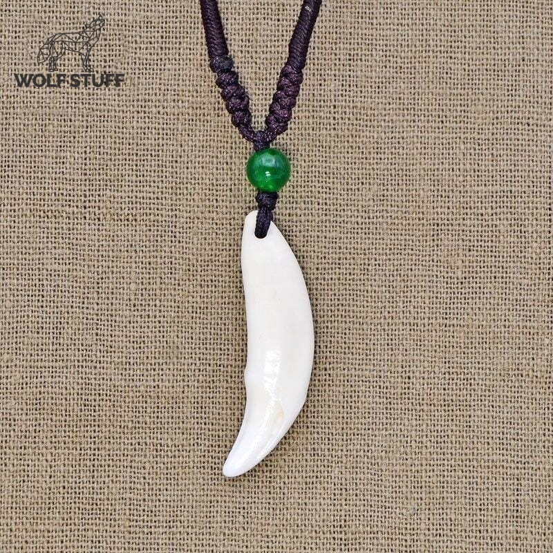 Animal tooth necklace