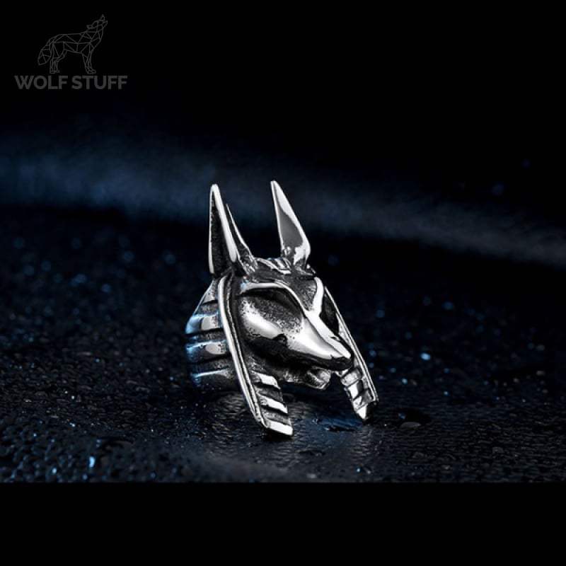 Anubis Silver Ring