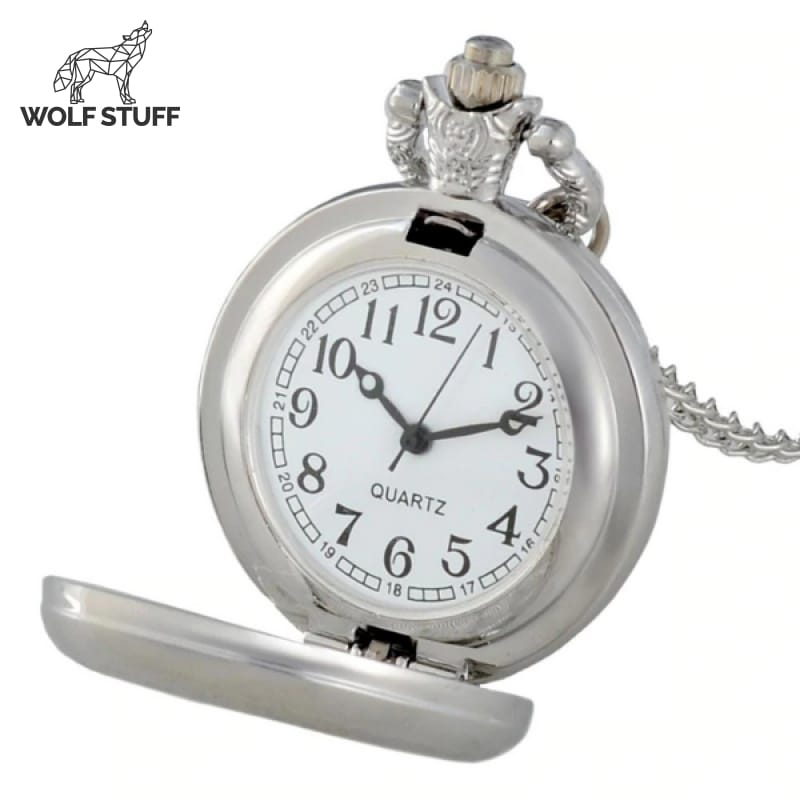 Arctic Wolf Pocket Watch