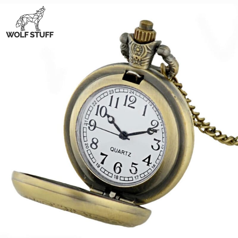 Arctic Wolf Pocket Watch