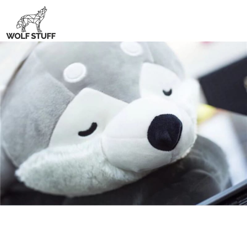 Big wolf plush toy