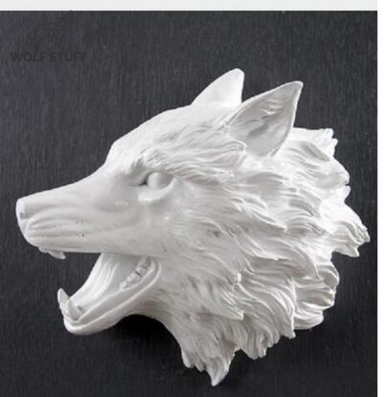 Big wolf statue