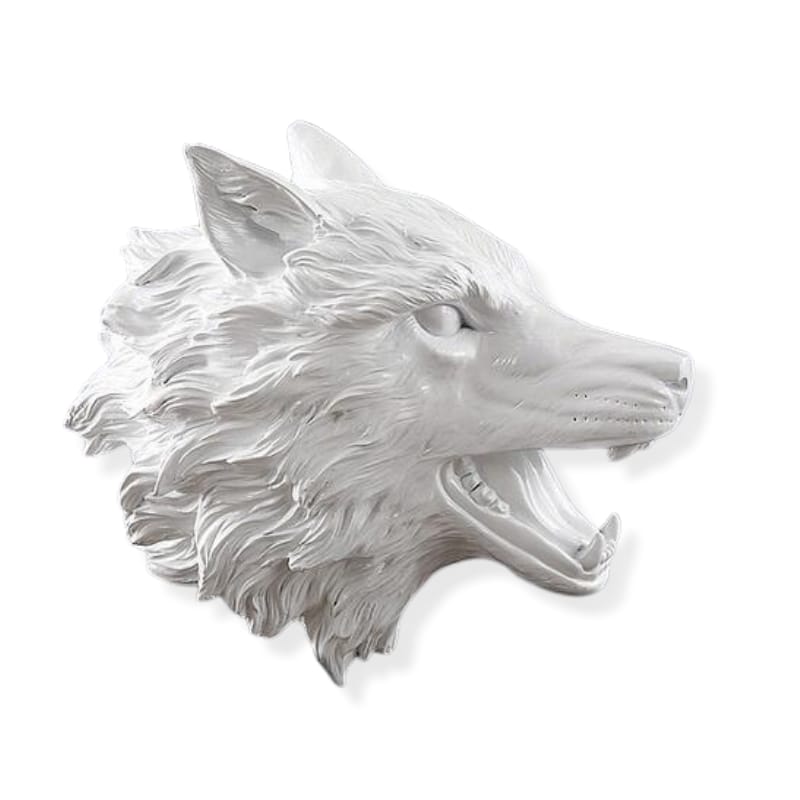 Big wolf statue