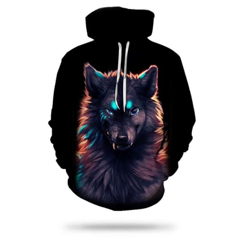 Black Animal Hoodie