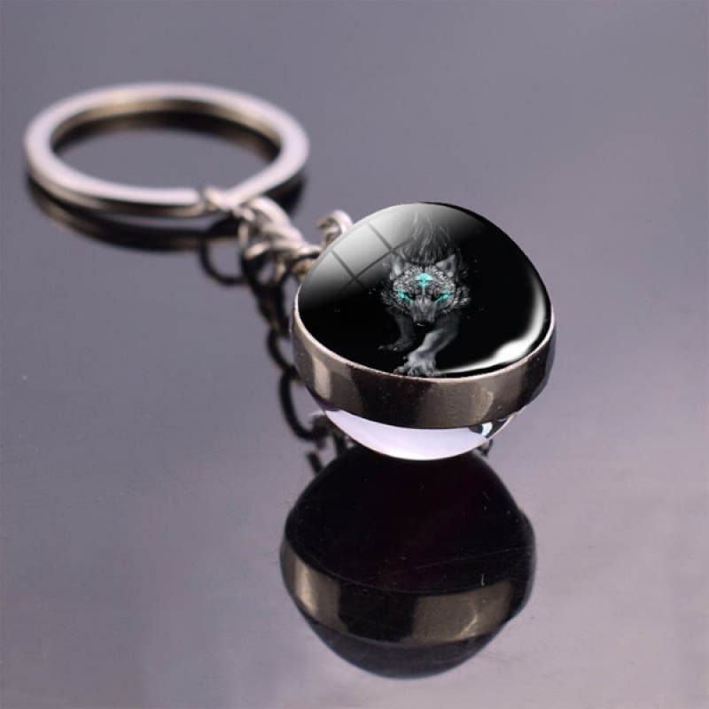Black Fur Keychain