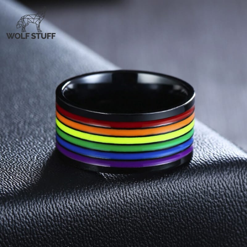 Black Rainbow Ring