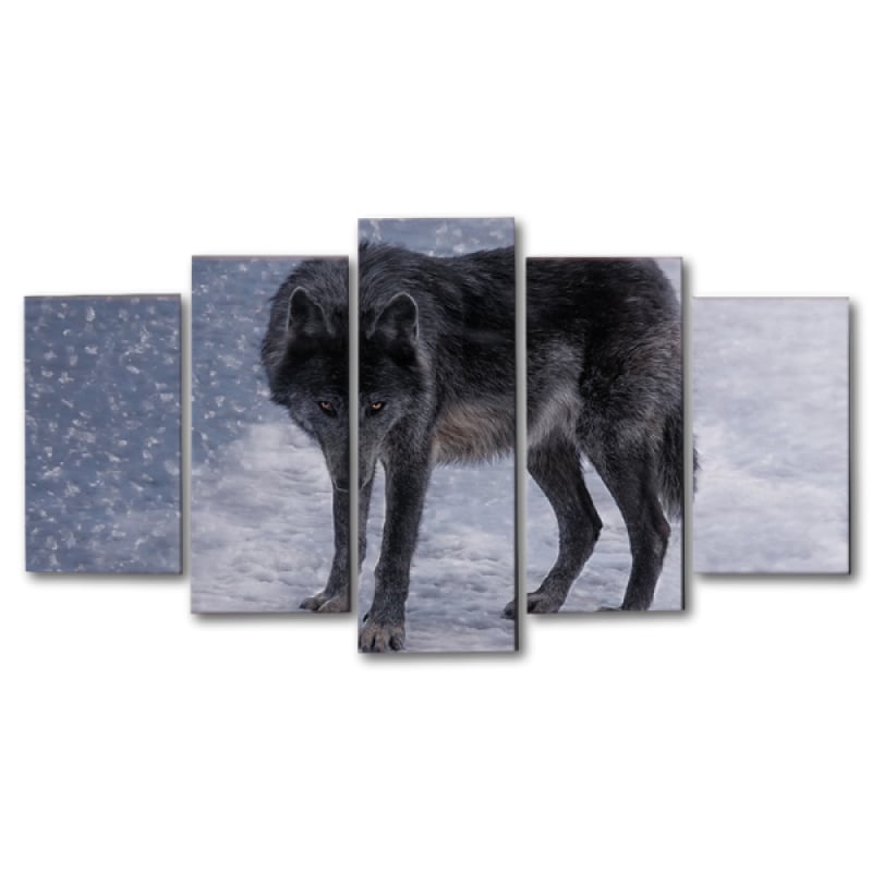 Black wolf art