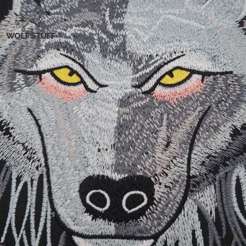 Black wolf patch