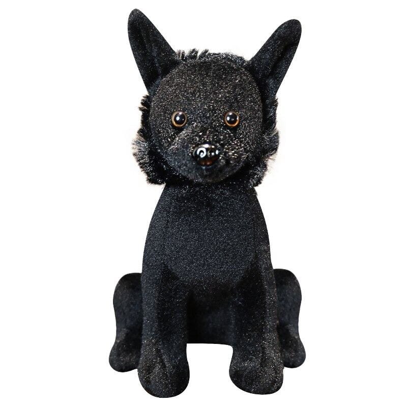 Black wolf plush