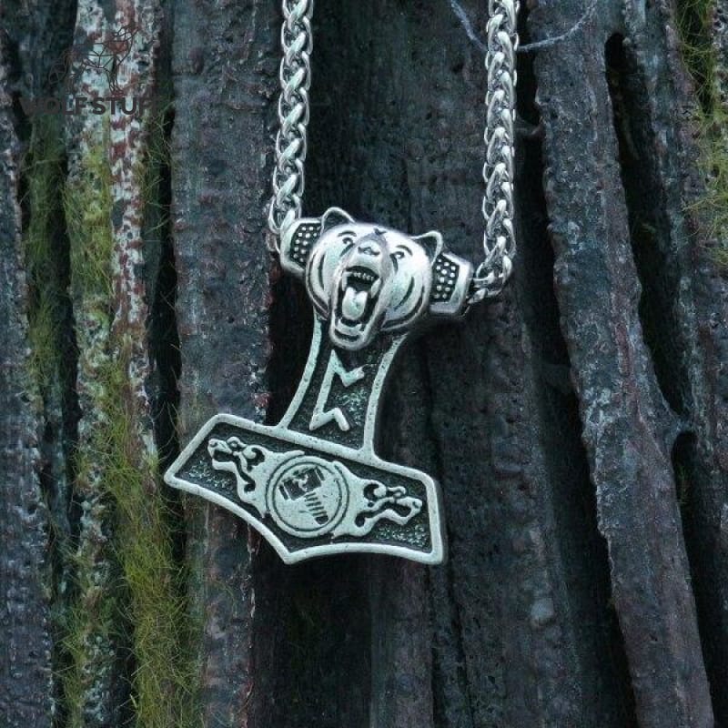 Brother bear wolf totem necklace