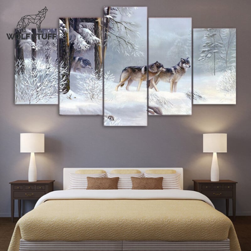 Canvas Painting Wolf
