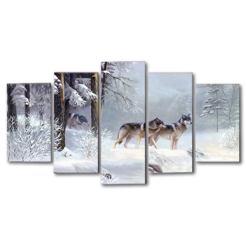 Canvas Painting Wolf