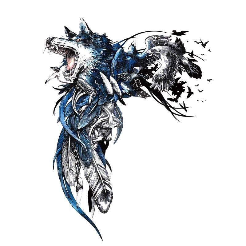 Celtic wolf decal