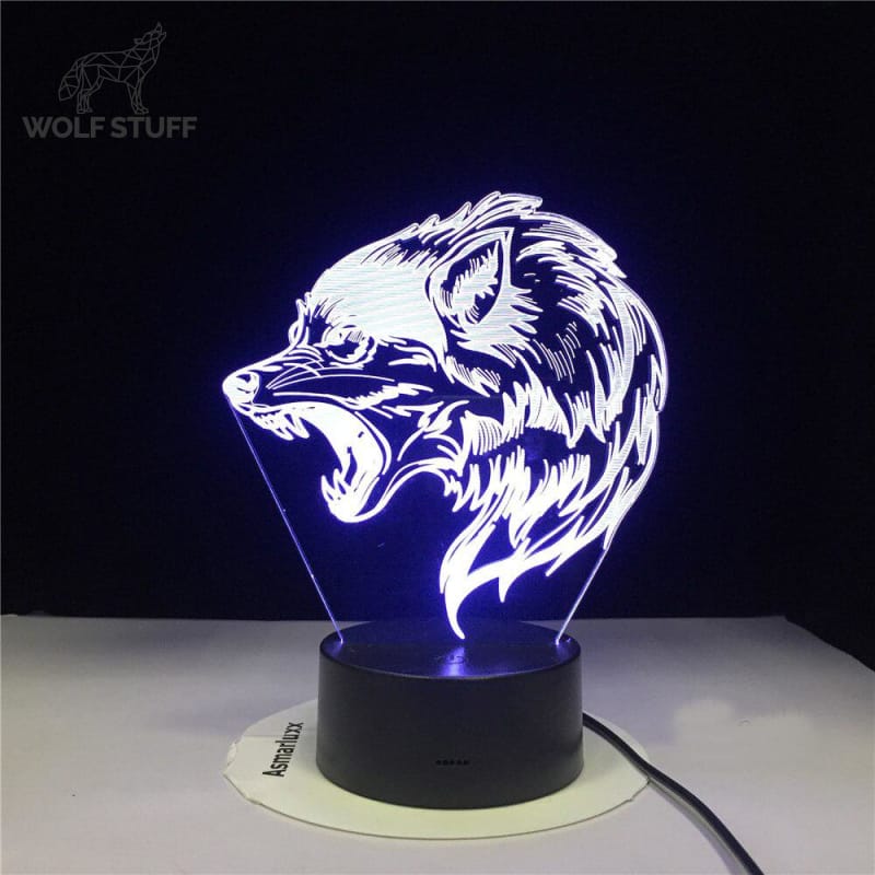 Cool Wolf Lamp