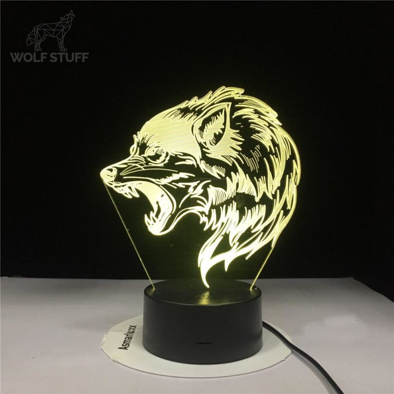 Cool Wolf Lamp