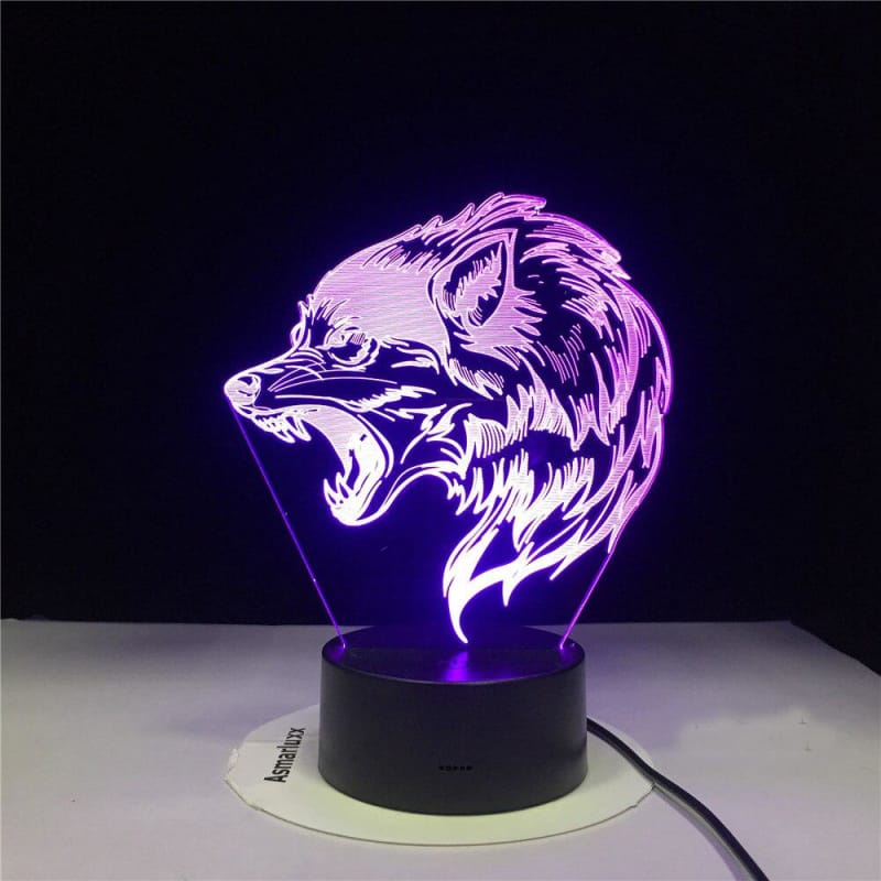 Cool Wolf Lamp