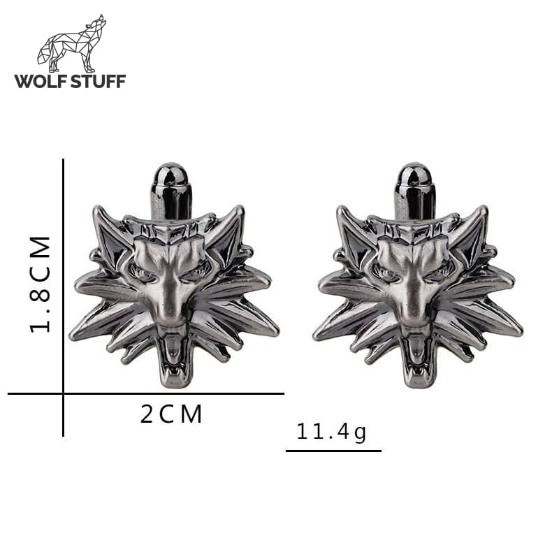 Dire wolf cufflinks
