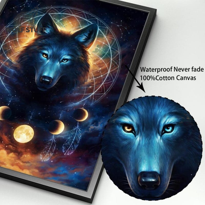 Fantasy wolf poster
