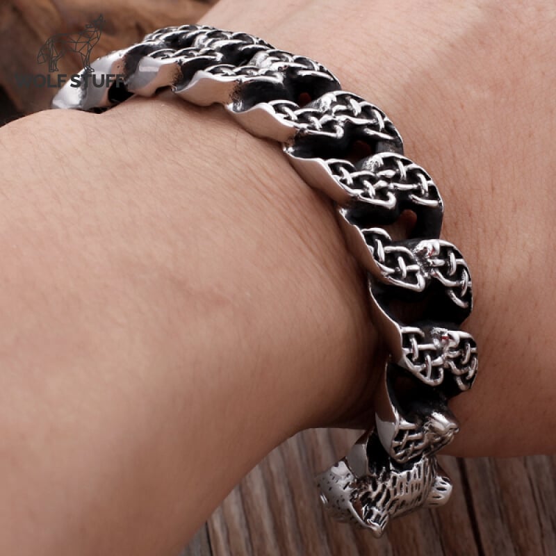 Fenrir Viking Wolf Bracelet
