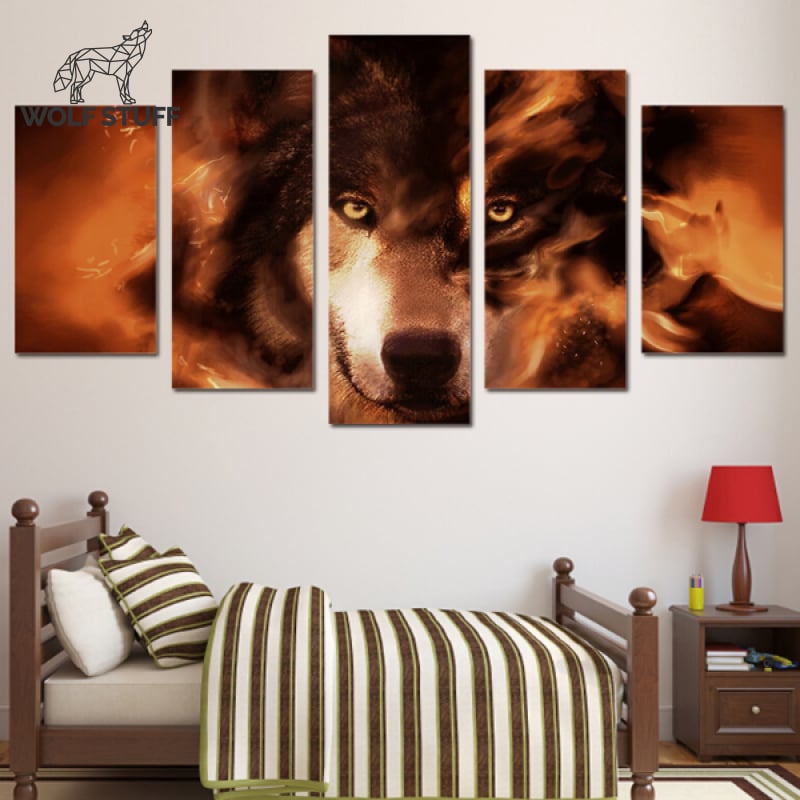 Fire wolf art