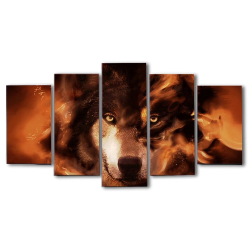 Fire wolf art