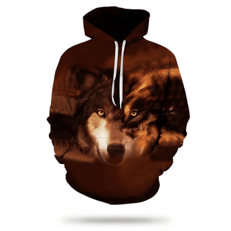 Fire Wolf Hoodie