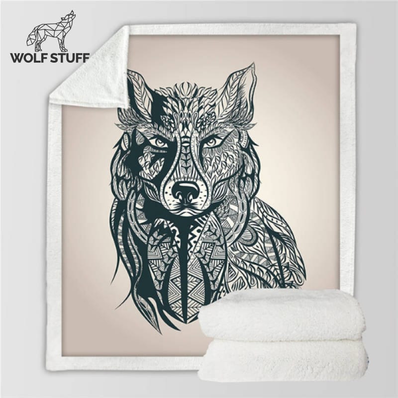 Fluffy Wolf Blanket