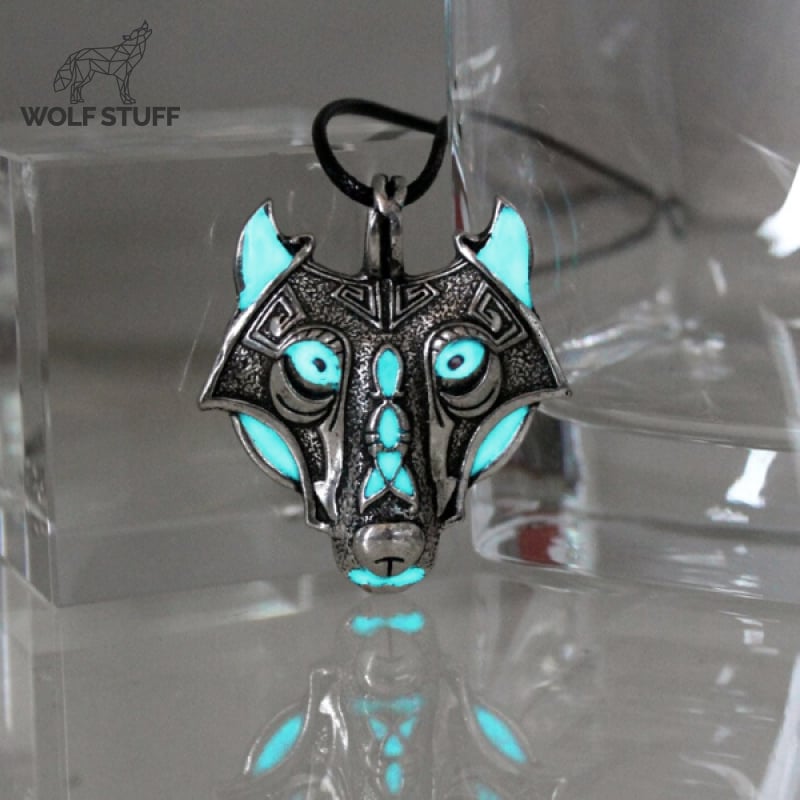 Glowing Wolf Necklace