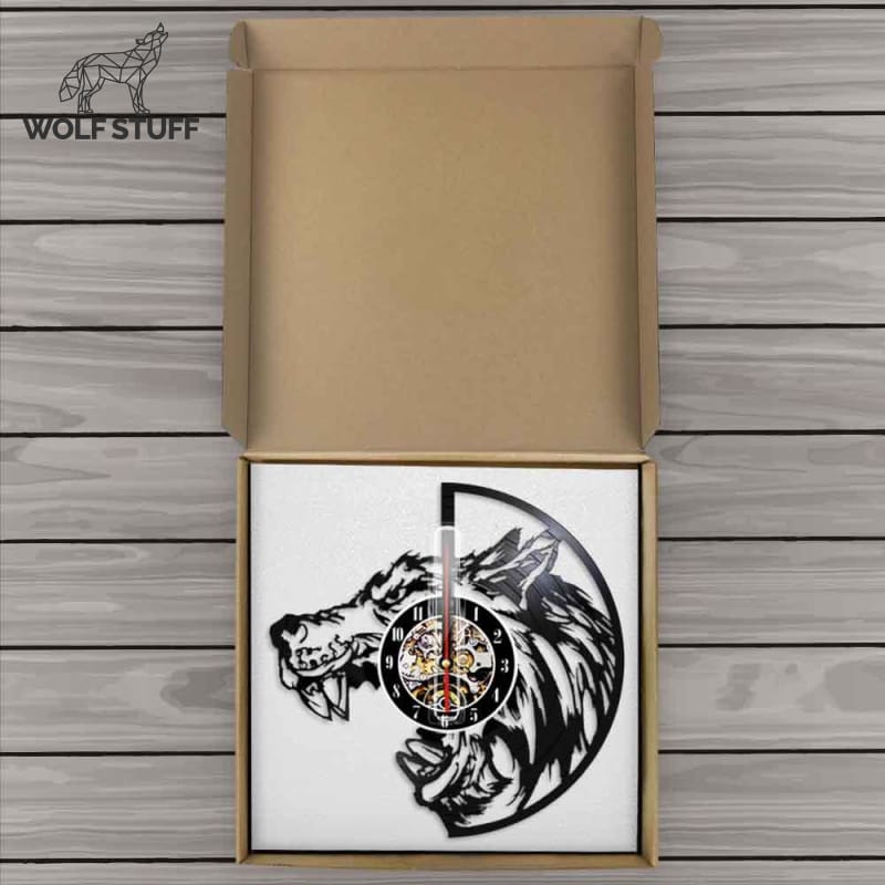 Gothic Wolf Clock