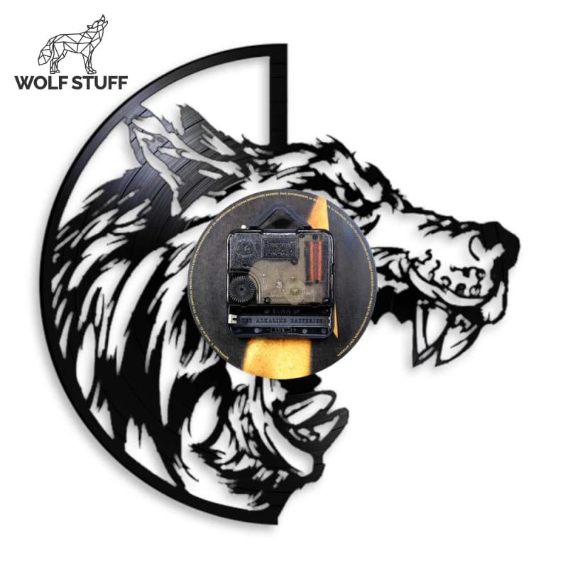 Gothic Wolf Clock
