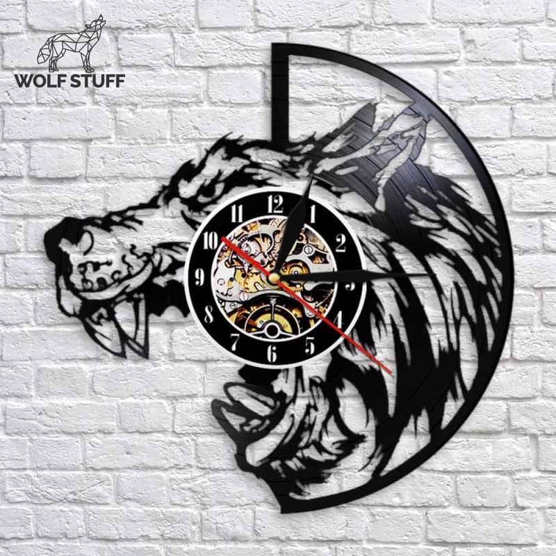 Gothic Wolf Clock