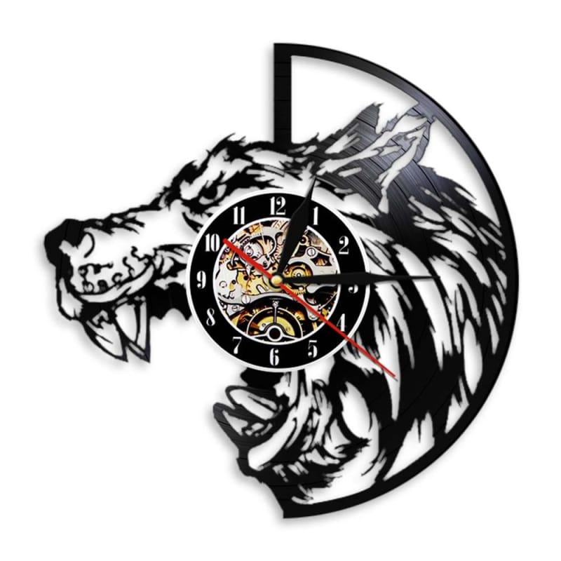 Gothic Wolf Clock