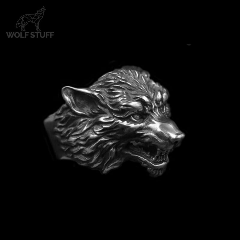 Gothic Wolf Ring