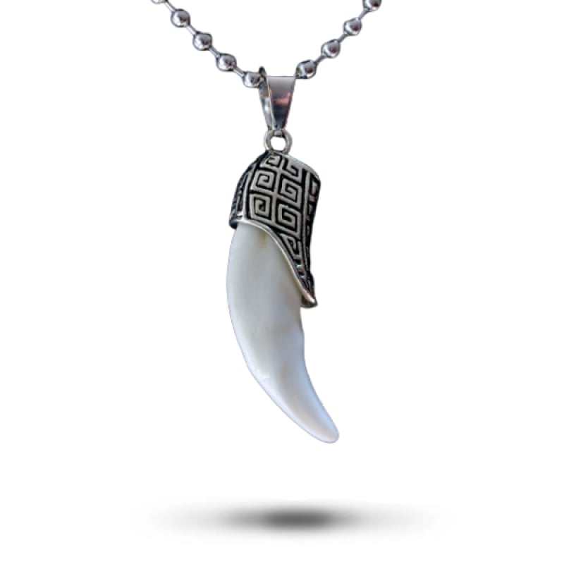 Gray Wolf Tooth Necklace