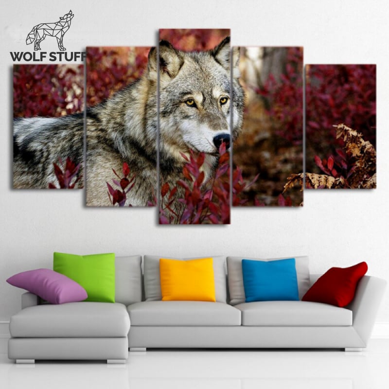 Grey wolf art