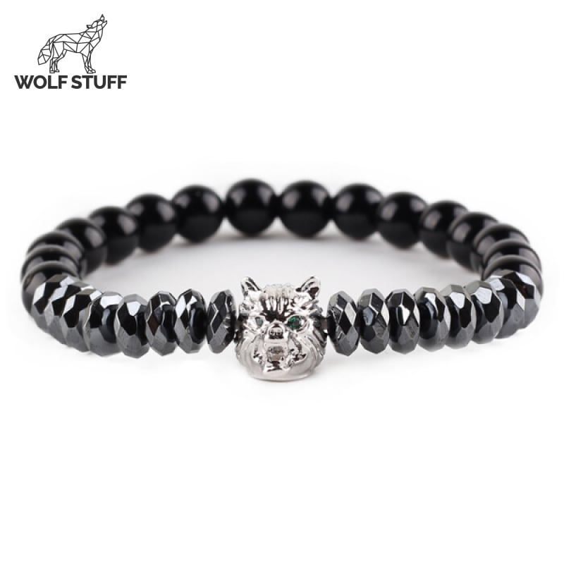Hematite bead bracelet