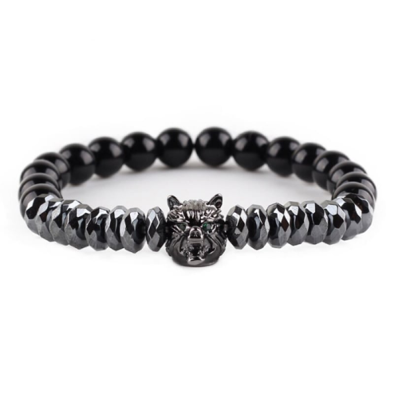 Hematite bead bracelet