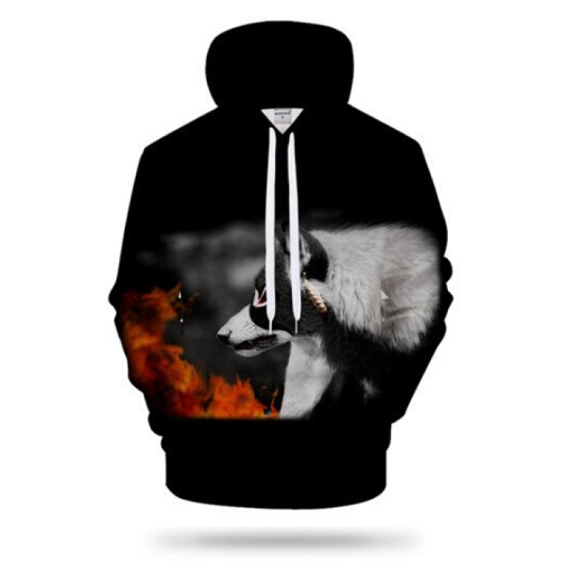 Hoodies with Wolf Designs