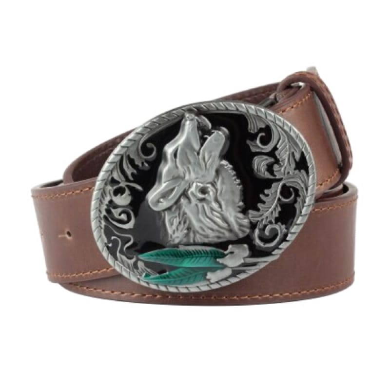 Howling Wolf Belt Buckle
