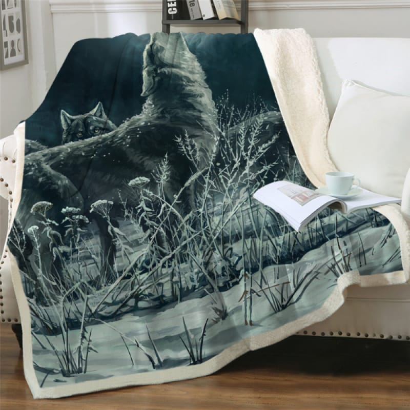 Howling Wolf Blanket