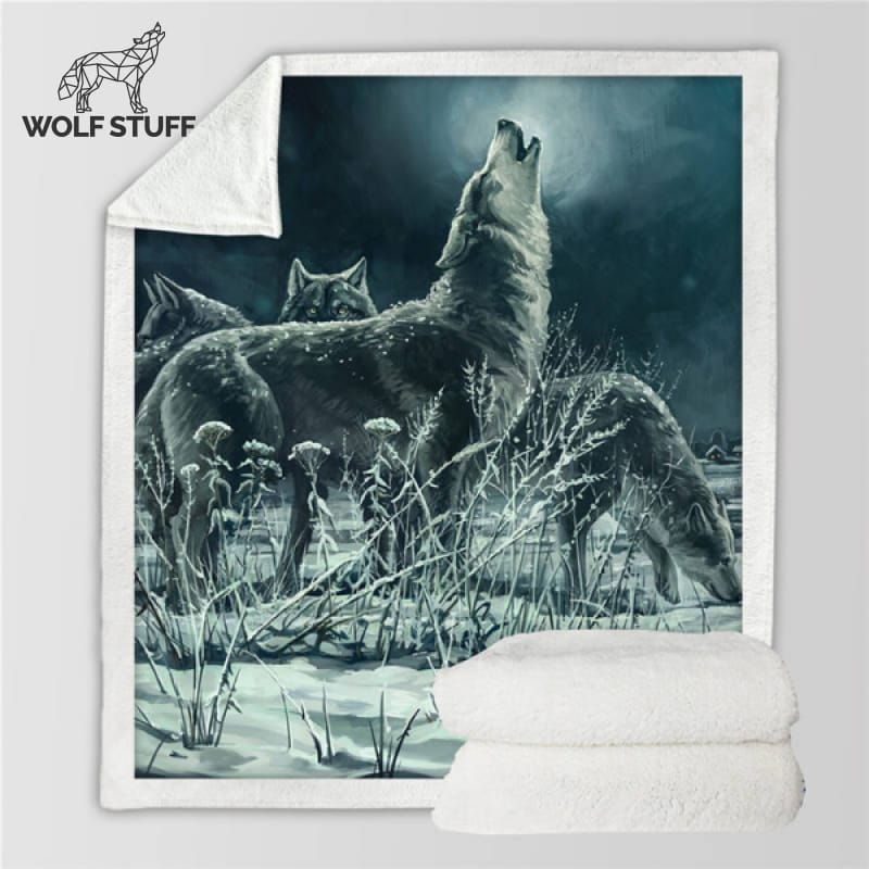 Howling Wolf Blanket